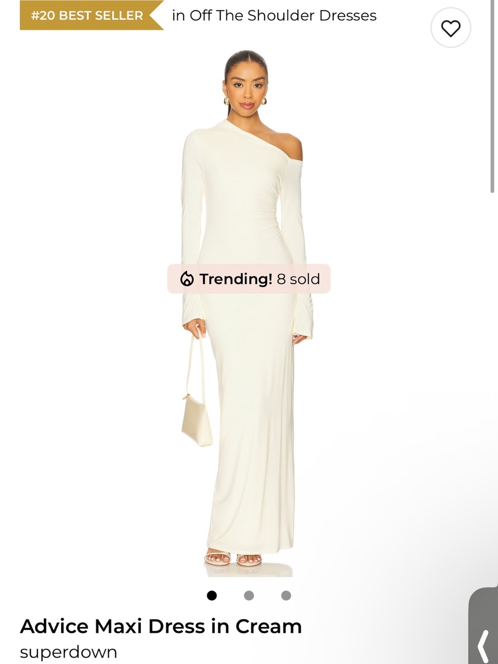 Advice Maxi Dress in Cream